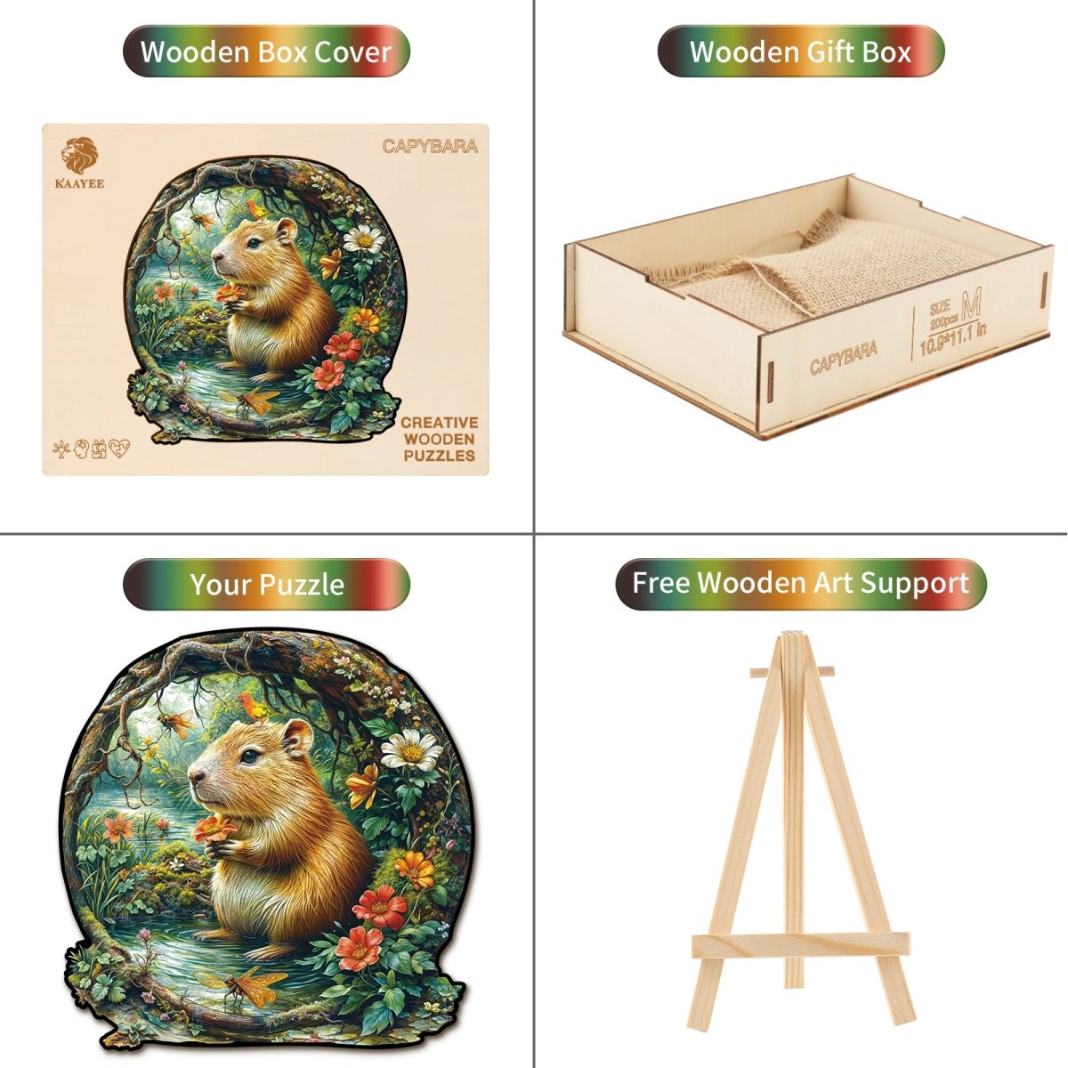 Capybara Wooden Jigsaw Puzzle - KAAYEE Puzzle