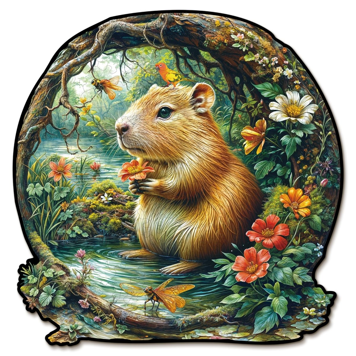 Capybara Wooden Jigsaw Puzzle - KAAYEE Puzzle