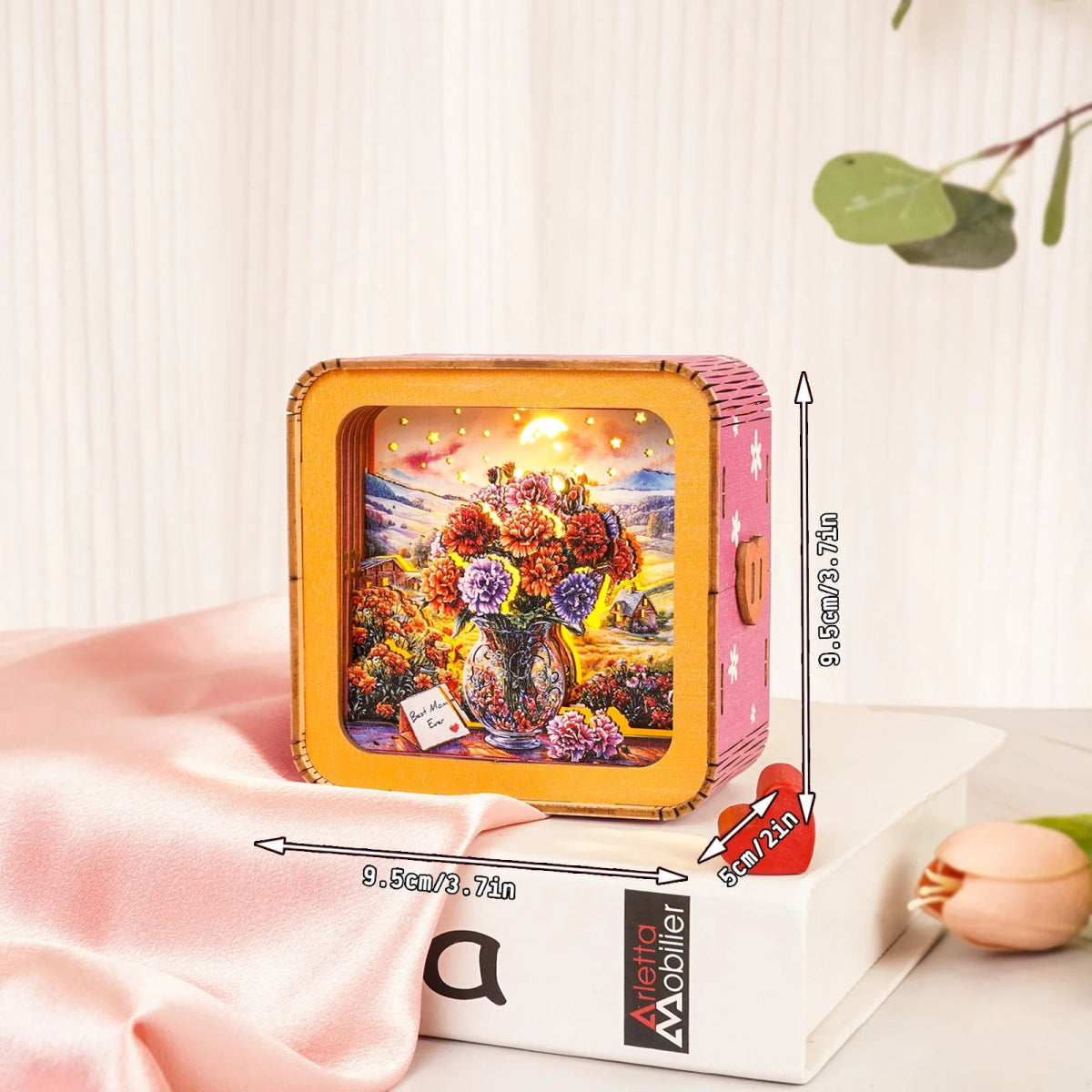 Carnations at the Window Night Light - KAAYEE Puzzle