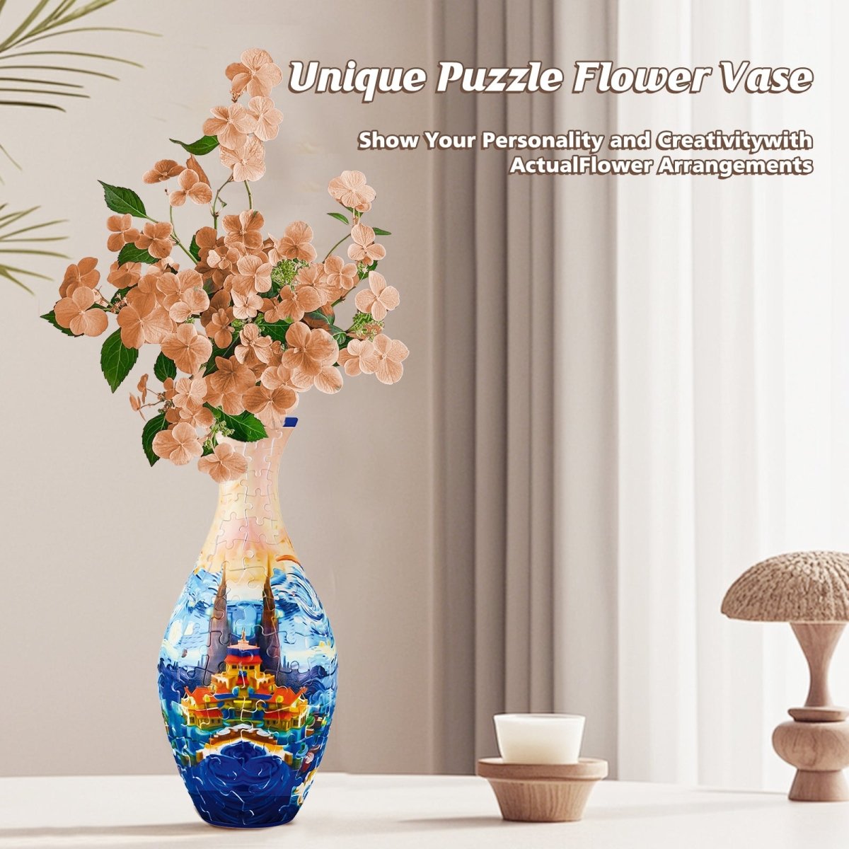 Castle 3D Vase Puzzle Kit - KAAYEE Puzzle