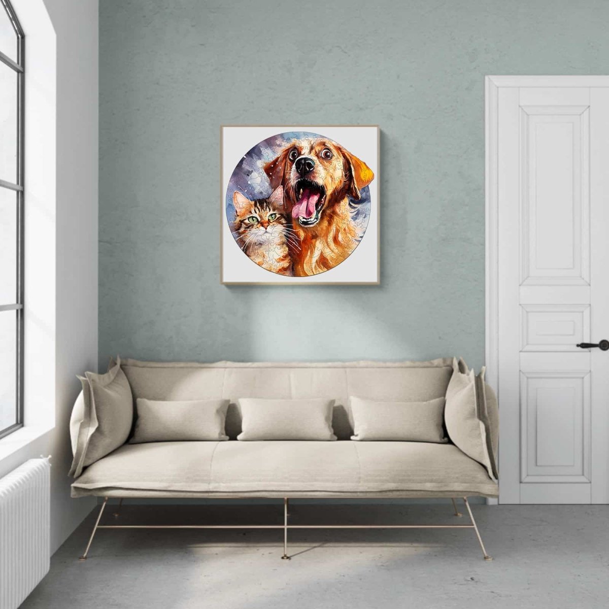 Cat and Dog Wooden Jigsaw Puzzle - KAAYEE Puzzle