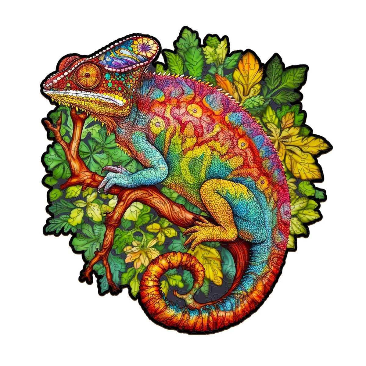 Chameleon Wooden Jigsaw Puzzle - KAAYEE Puzzle