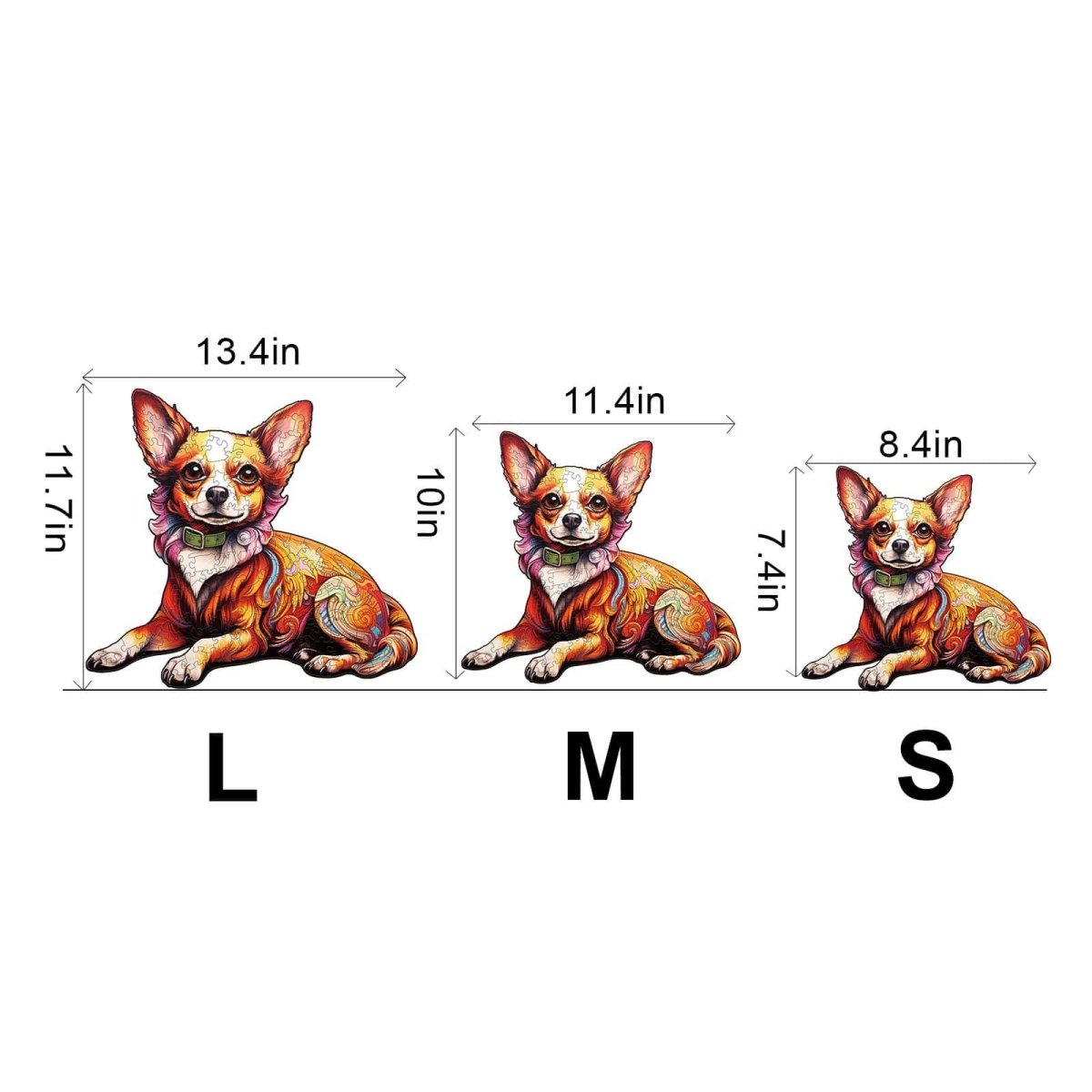 Charming Chihuahua Wooden Jigsaw Puzzle - KAAYEE Puzzle