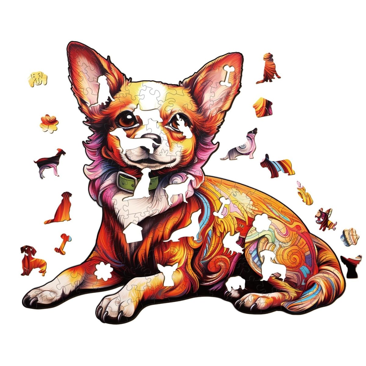 Charming Chihuahua Wooden Jigsaw Puzzle - KAAYEE Puzzle