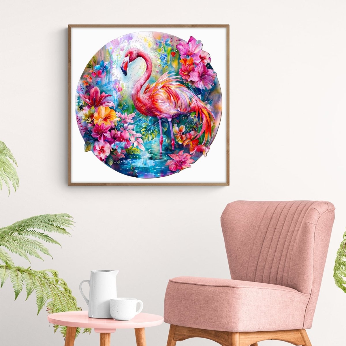 Charming flamingo Wooden Jigsaw Puzzle - KAAYEE Puzzle