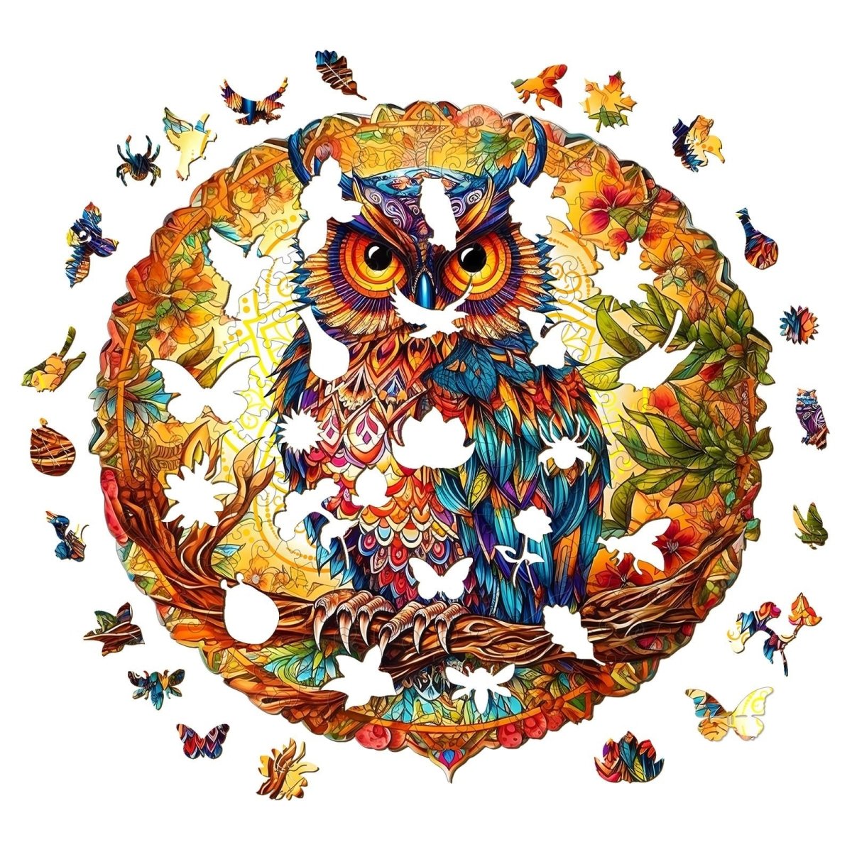 Charming Owl Wooden Jigsaw Puzzle - KAAYEE Puzzle