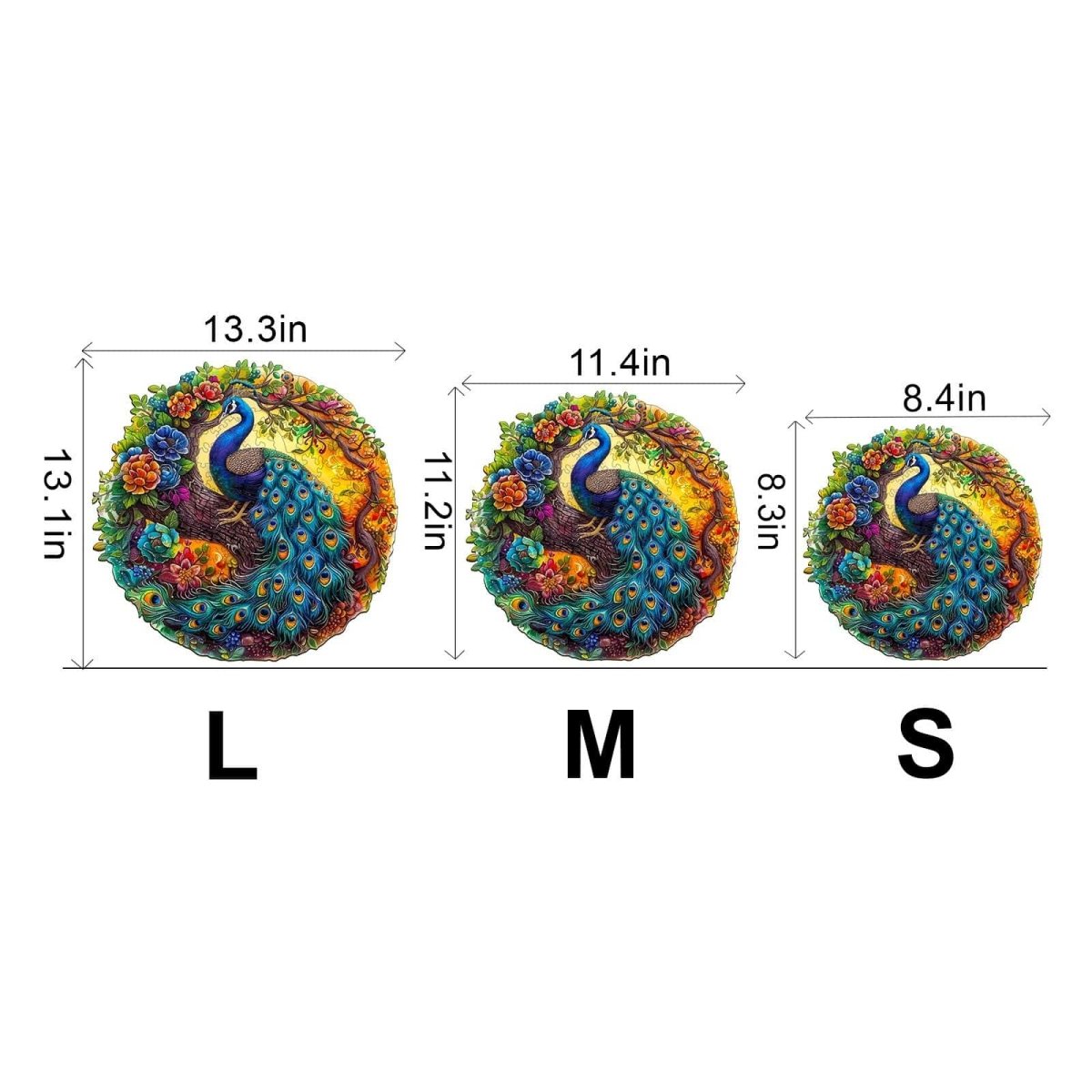 Charming Peacock 2 Wooden Jigsaw Puzzle - KAAYEE Puzzle