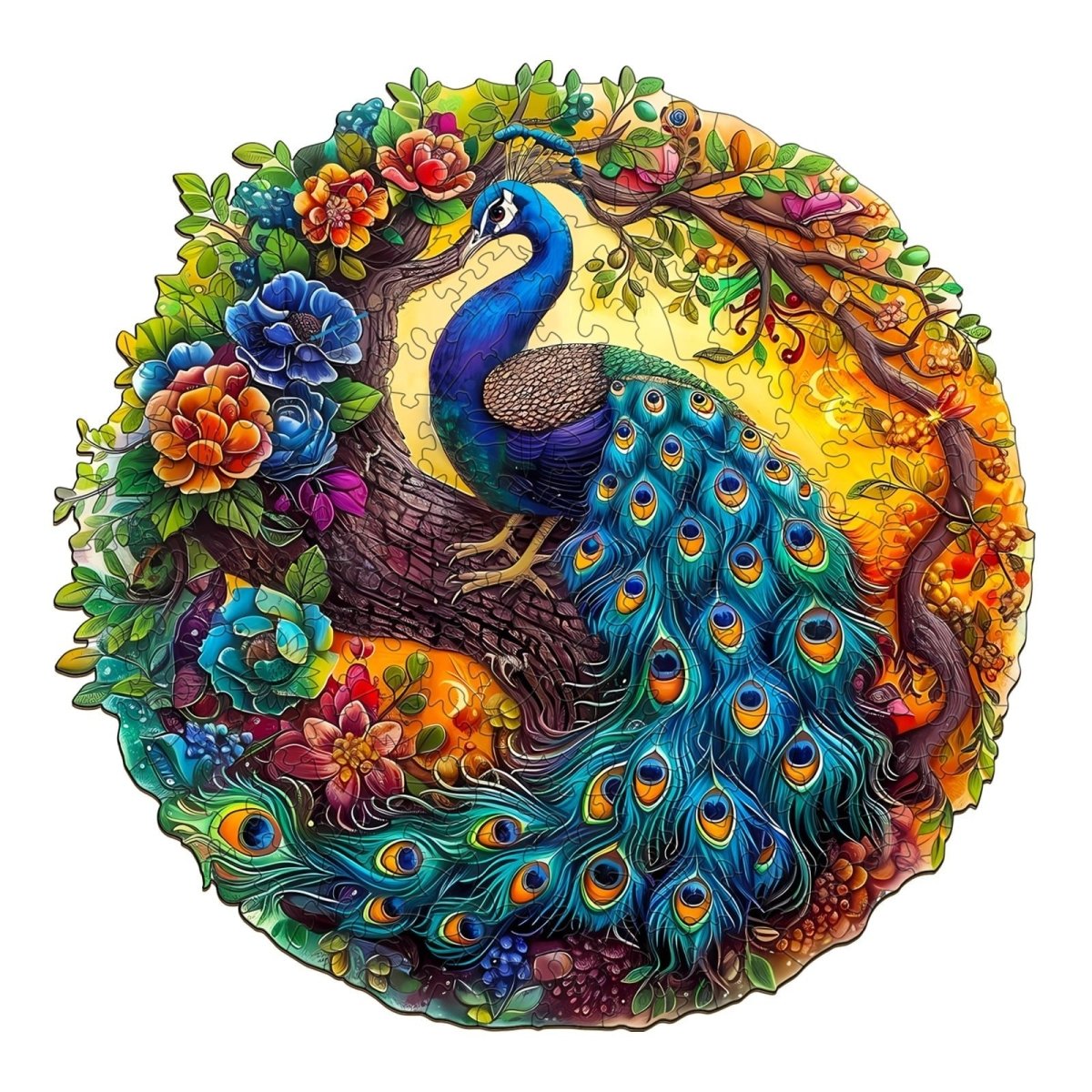 Charming Peacock 2 Wooden Jigsaw Puzzle - KAAYEE Puzzle