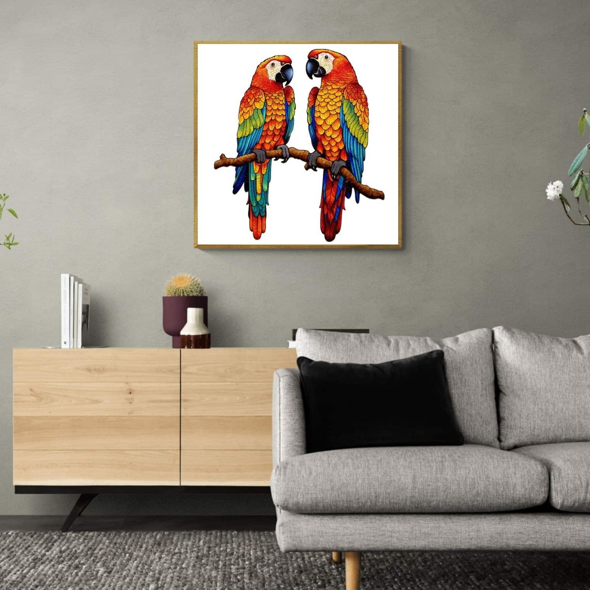 Chatting Parrots Wooden Jigsaw Puzzle - KAAYEE Puzzle