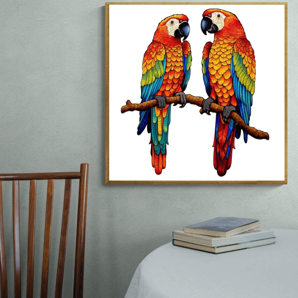Chatting Parrots Wooden Jigsaw Puzzle - KAAYEE Puzzle