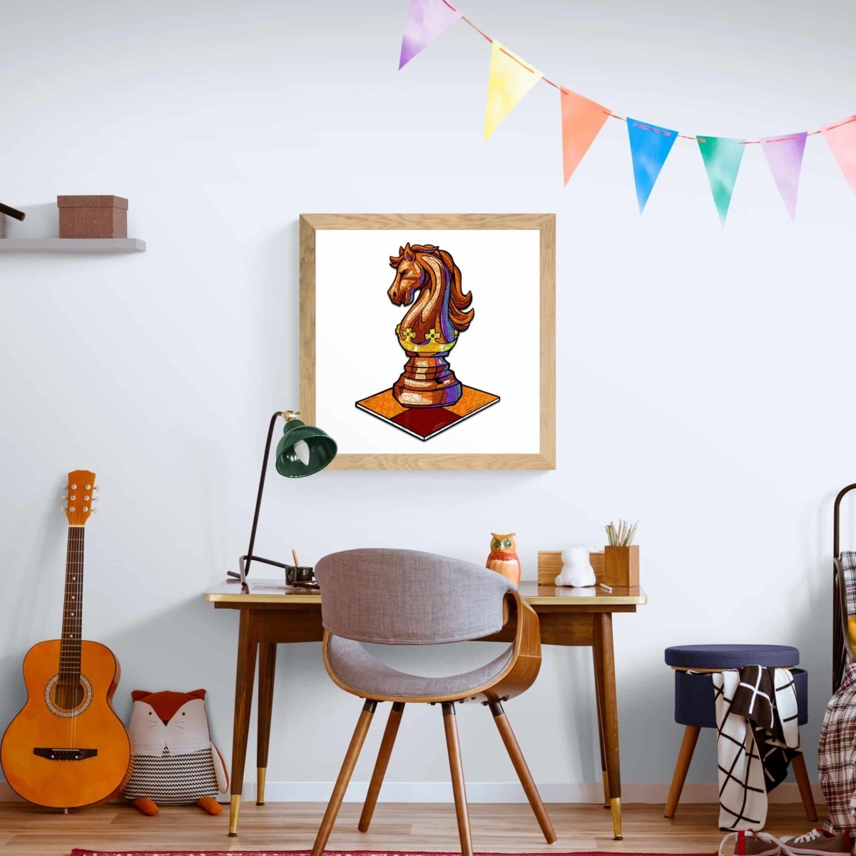 CHESS KNIGHT Wooden Jigsaw Puzzle - KAAYEE Puzzle