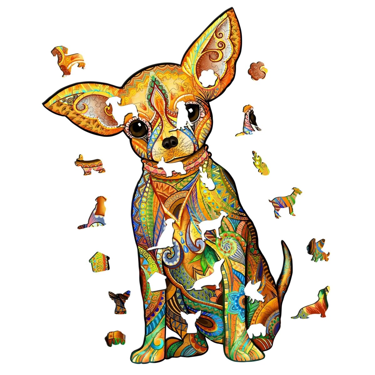 CHIHUAHUA Wooden Jigsaw Puzzle - KAAYEE Puzzle