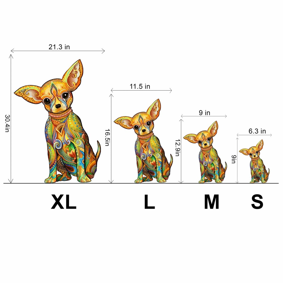 CHIHUAHUA Wooden Jigsaw Puzzle - KAAYEE Puzzle