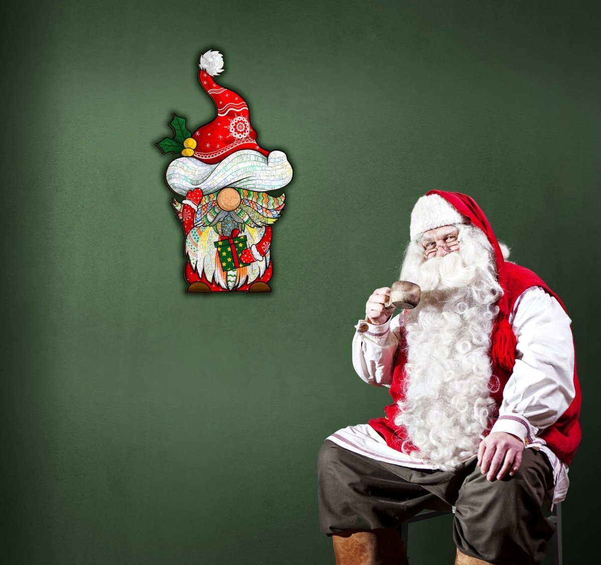 CHRISTMAS GOBLIN Wooden Jigsaw Puzzle - KAAYEE Puzzle