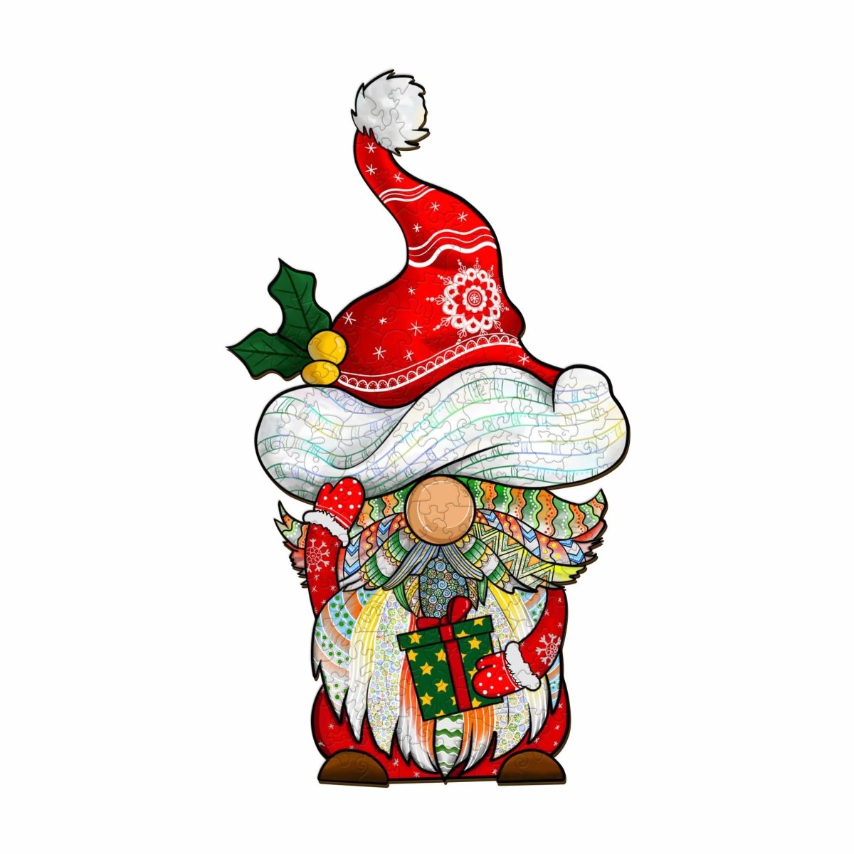 CHRISTMAS GOBLIN Wooden Jigsaw Puzzle - KAAYEE Puzzle