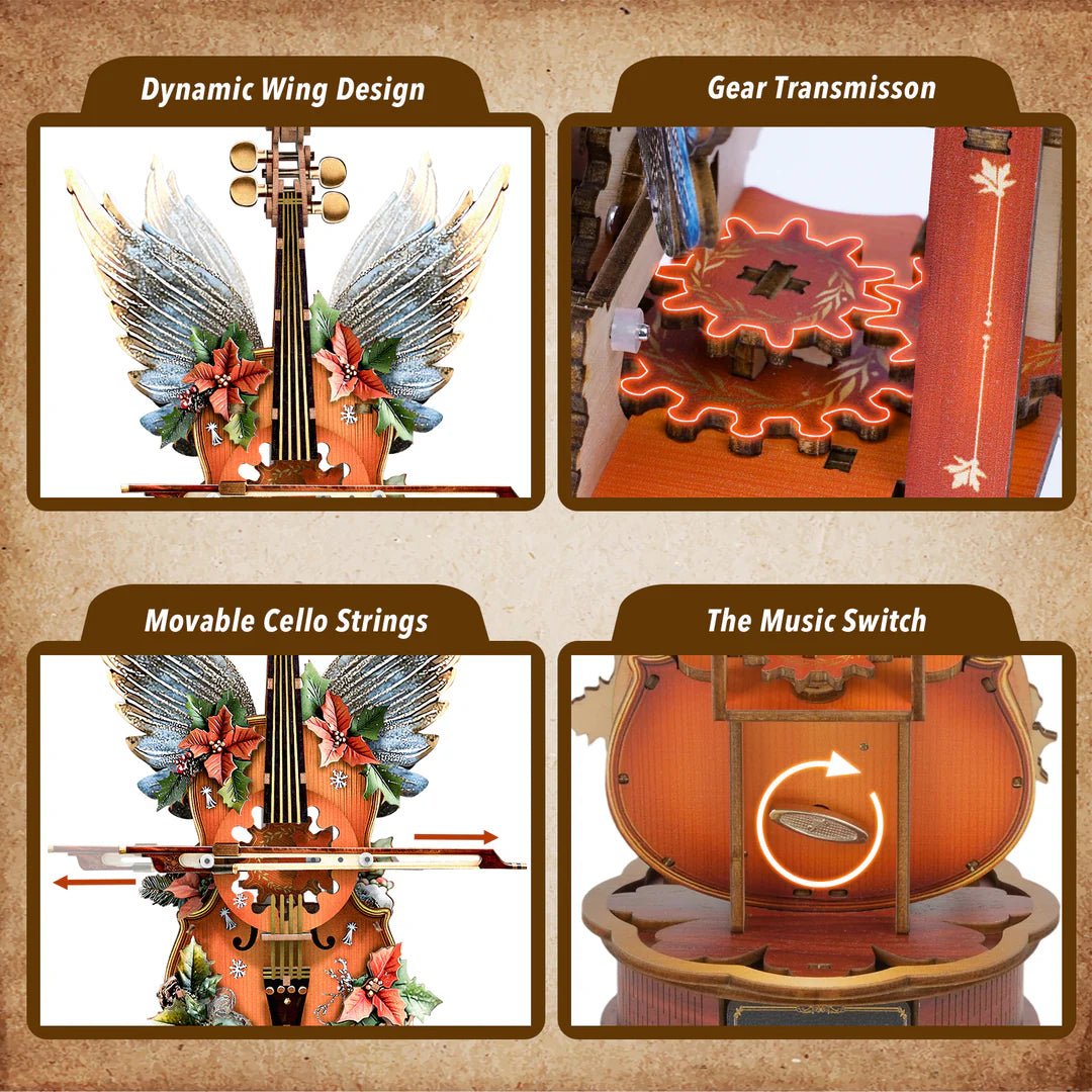 Christmas Holly Music Box - KAAYEE Puzzle