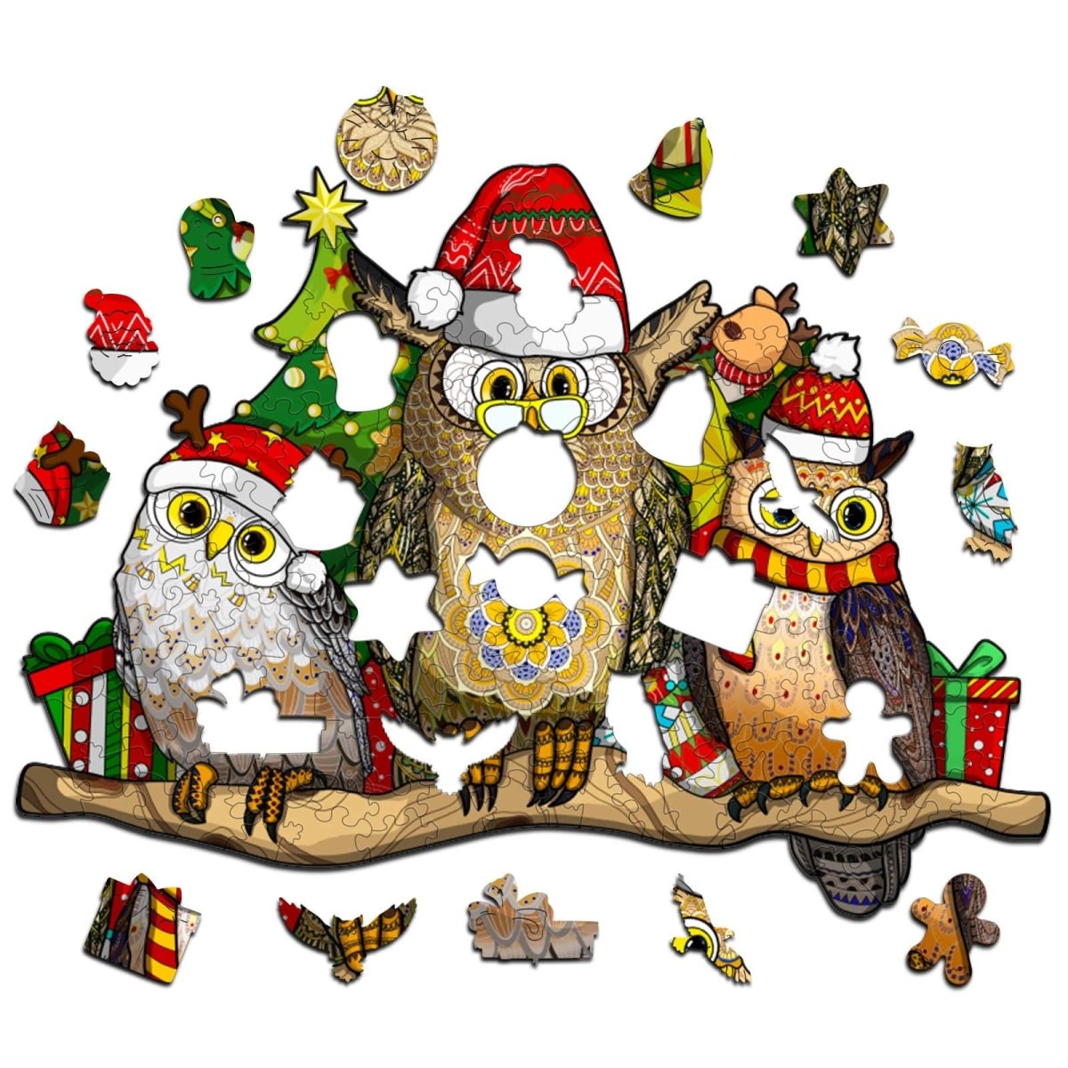 CHRISTMAS PARTY Wooden Jigsaw Puzzle - KAAYEE Puzzle