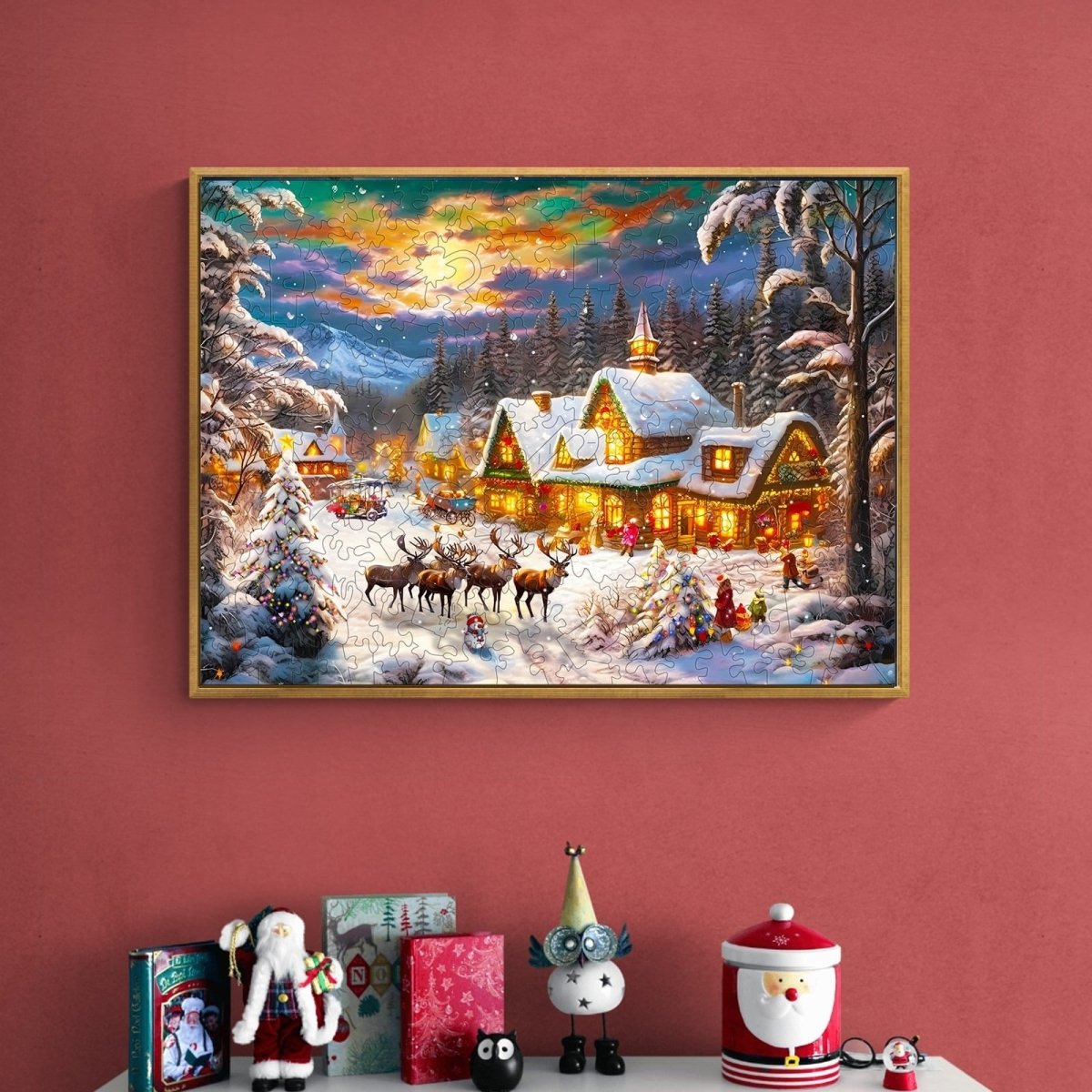 Christmas snow Wooden Jigsaw Puzzle - KAAYEE Puzzle