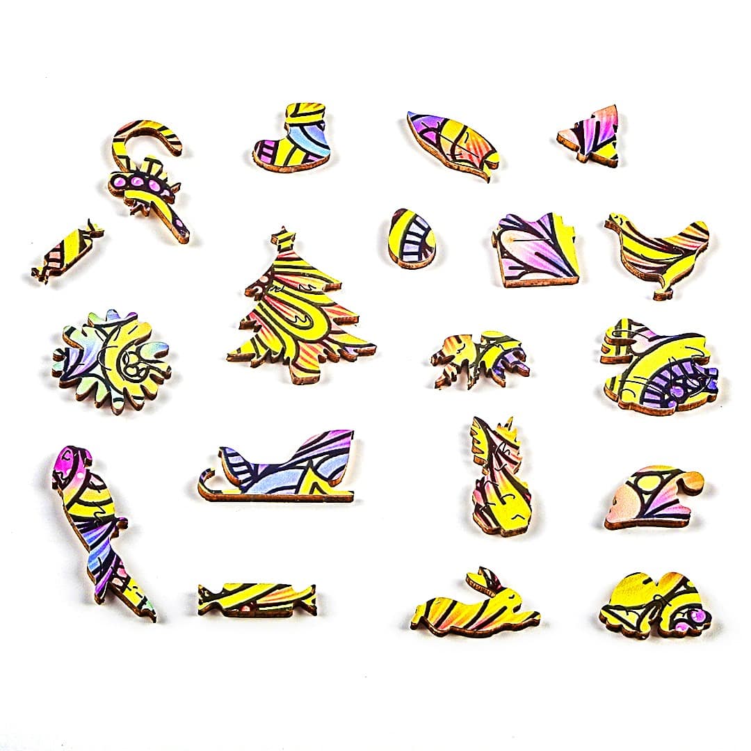 CHRISTMAS STOCKING Wooden Jigsaw Puzzle - KAAYEE Puzzle