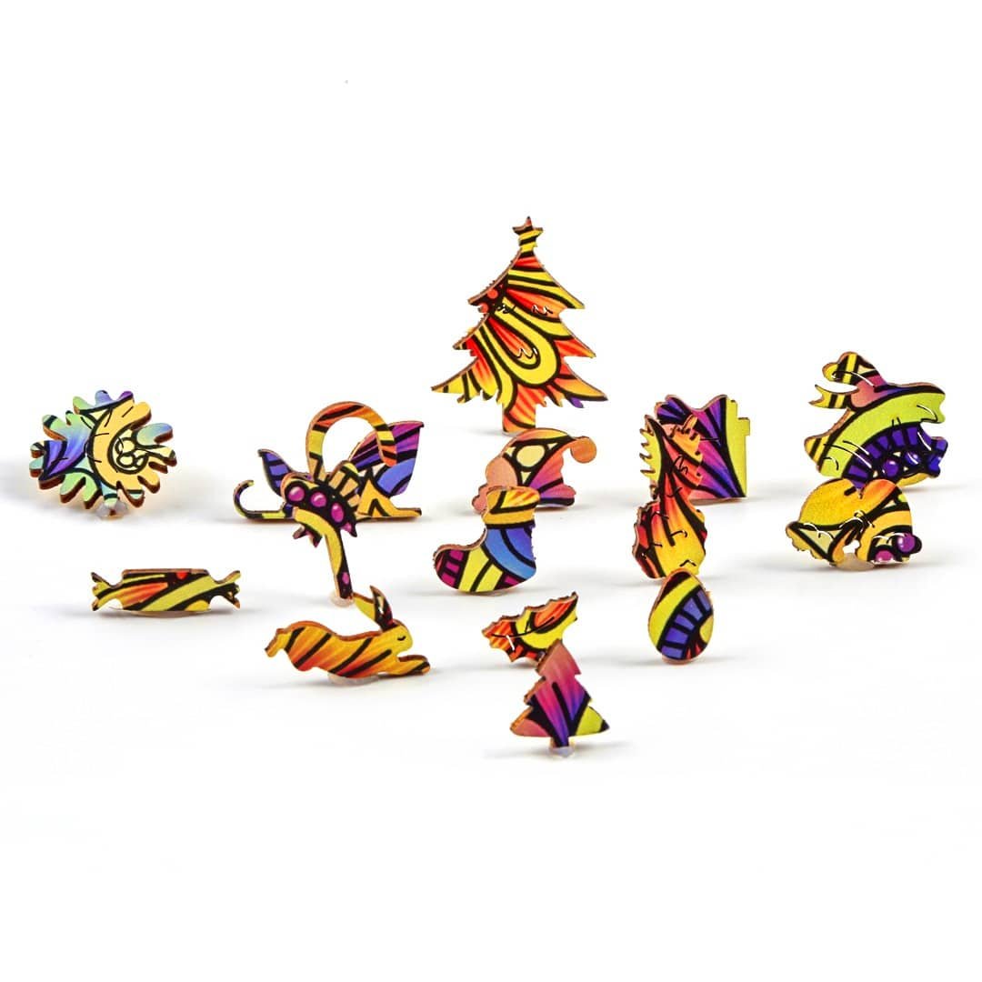 CHRISTMAS STOCKING Wooden Jigsaw Puzzle - KAAYEE Puzzle