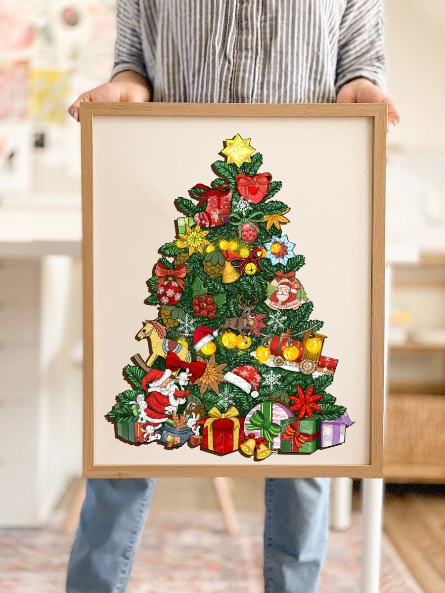 CHRISTMAS TREE Wooden Jigsaw Puzzle - KAAYEE Puzzle