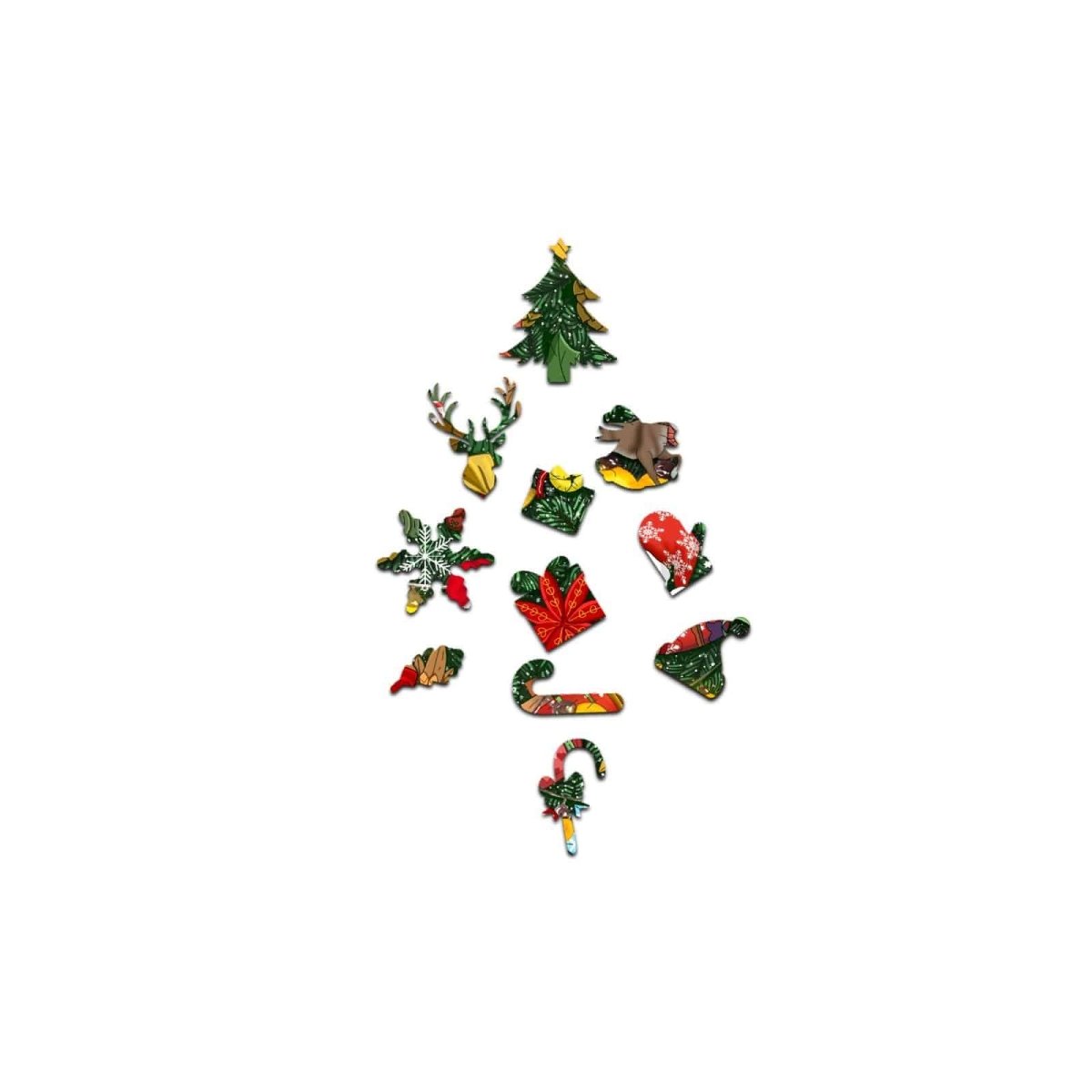 CHRISTMAS TREE Wooden Jigsaw Puzzle - KAAYEE Puzzle