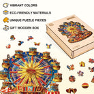 Circus Ferris Wheel Wooden Jigsaw Puzzle - KAAYEE Puzzle