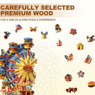Circus Ferris Wheel Wooden Jigsaw Puzzle - KAAYEE Puzzle