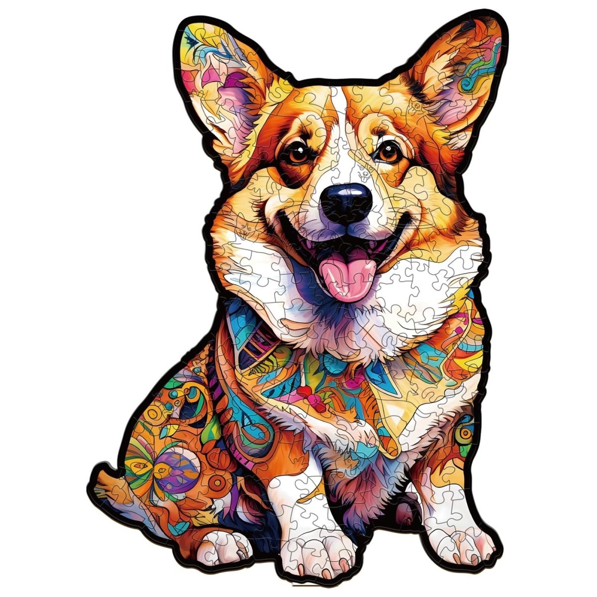 CLEVER CORGI 2 Wooden Jigsaw Puzzle - KAAYEE Puzzle