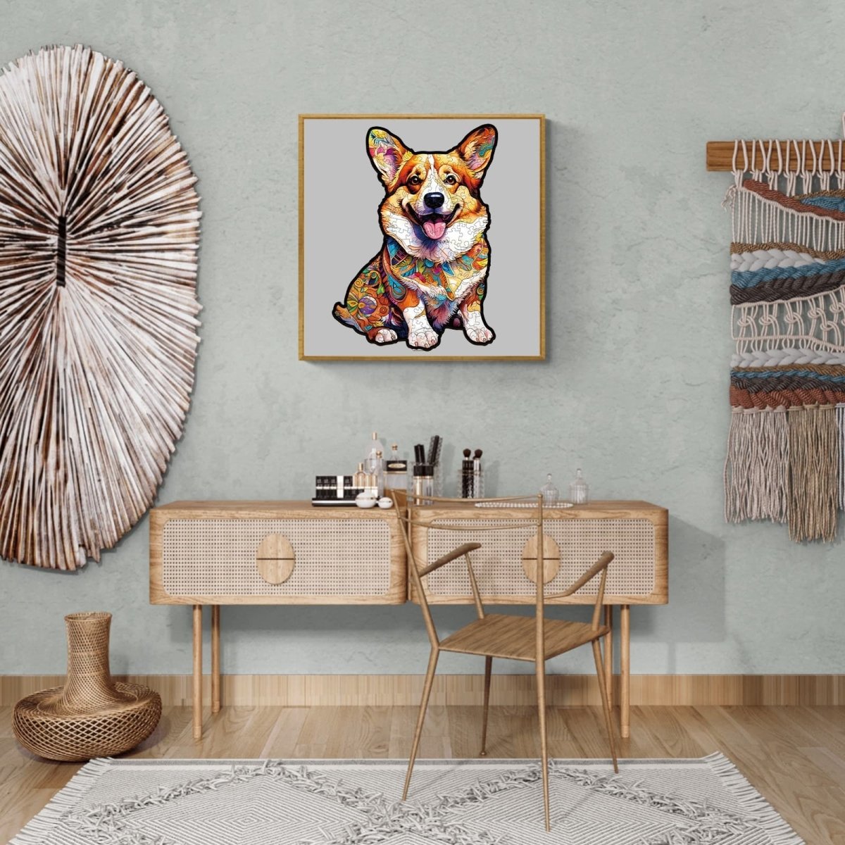 CLEVER CORGI 2 Wooden Jigsaw Puzzle - KAAYEE Puzzle