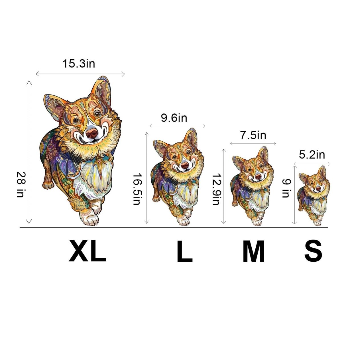 CLEVER CORGI Wooden Jigsaw Puzzle - KAAYEE Puzzle