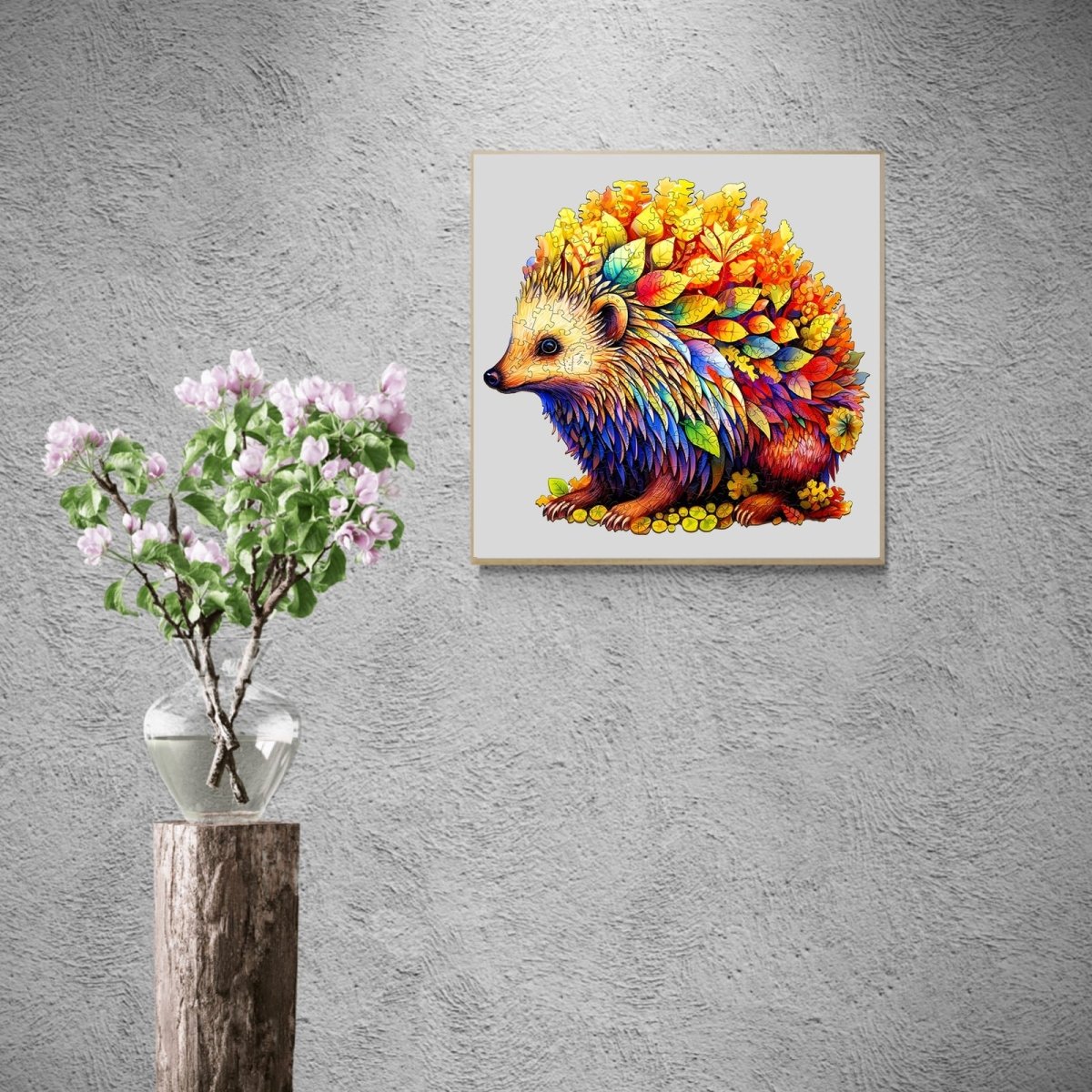 Clever Hedgehog Wooden Jigsaw Puzzle - KAAYEE Puzzle