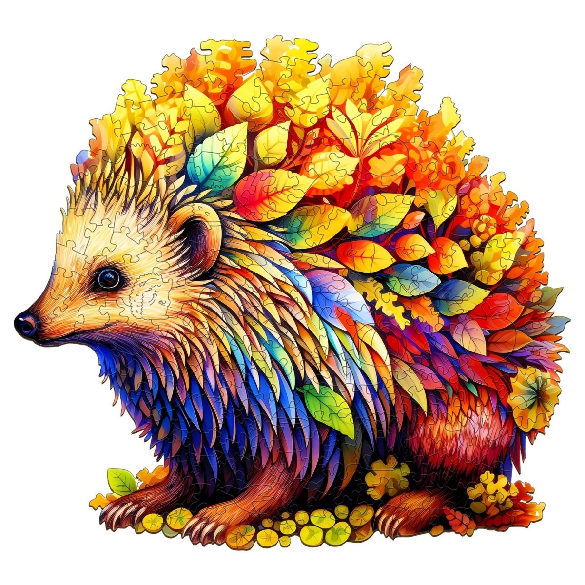 Clever Hedgehog Wooden Jigsaw Puzzle - KAAYEE Puzzle