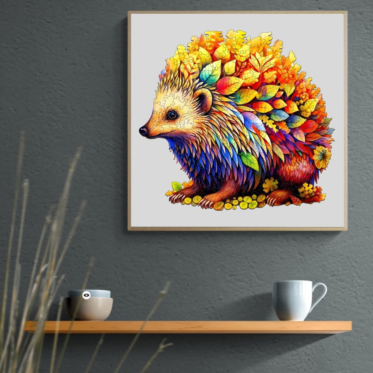 Clever Hedgehog Wooden Jigsaw Puzzle - KAAYEE Puzzle