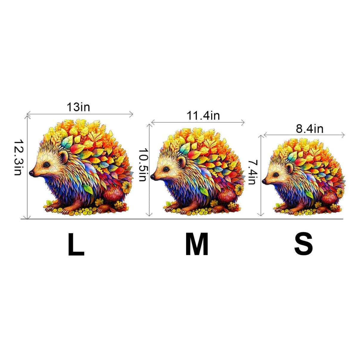 Clever Hedgehog Wooden Jigsaw Puzzle - KAAYEE Puzzle