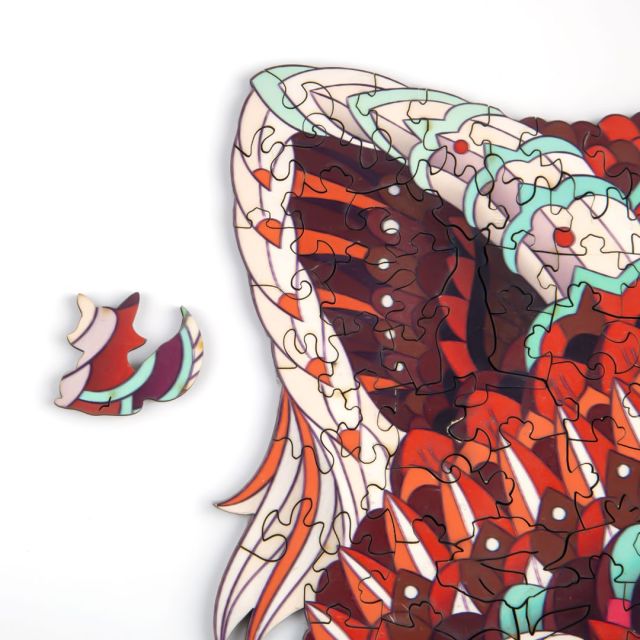 CLEVER RACCOON Wooden Jigsaw Puzzle - KAAYEE Puzzle