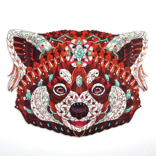 CLEVER RACCOON Wooden Jigsaw Puzzle - KAAYEE Puzzle