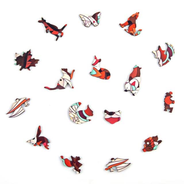 CLEVER RACCOON Wooden Jigsaw Puzzle - KAAYEE Puzzle