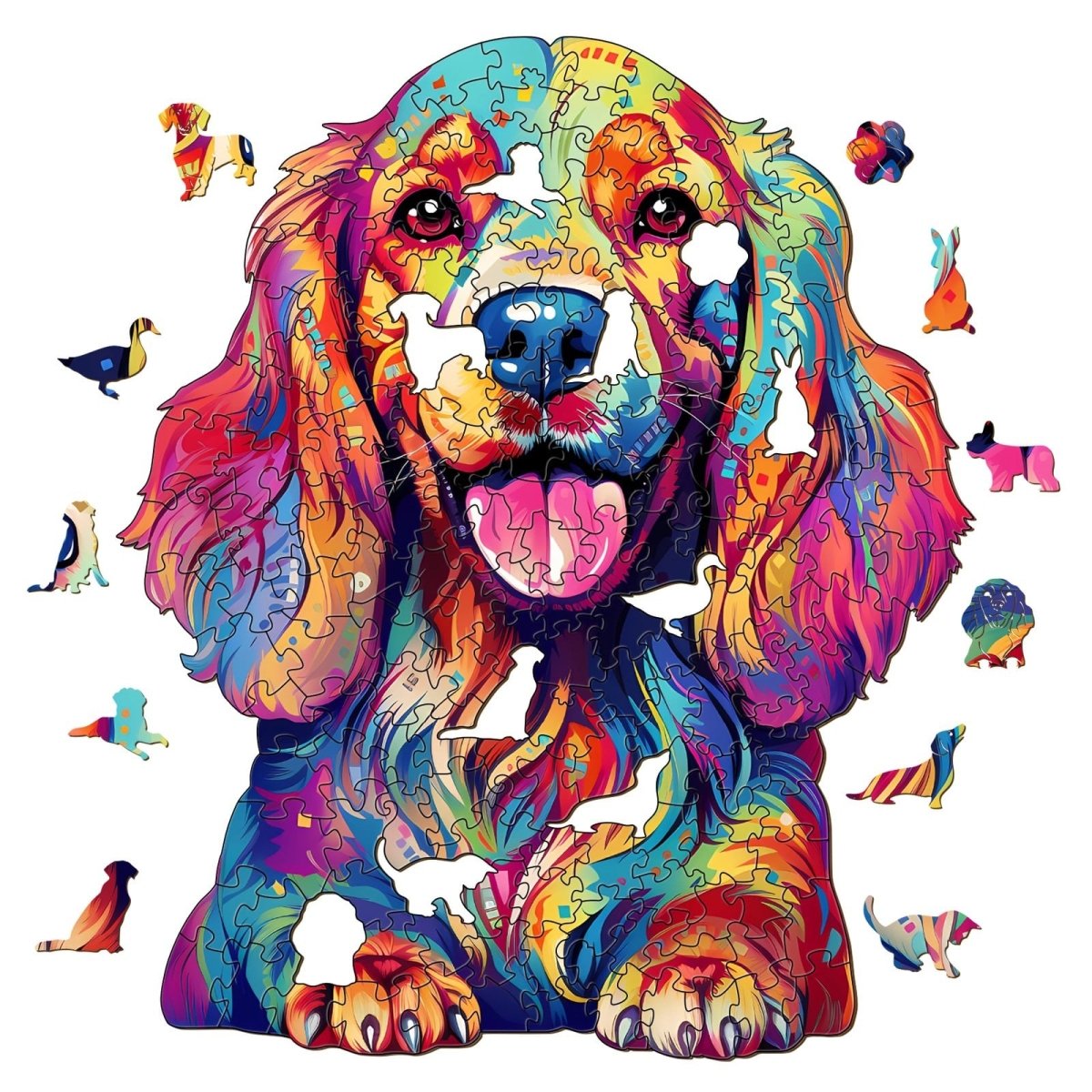Cocker Spaniel 2 Wooden Jigsaw Puzzle - KAAYEE Puzzle