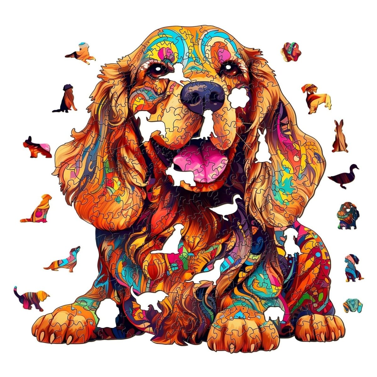 Cocker Spaniel Wooden Jigsaw Puzzle - KAAYEE Puzzle