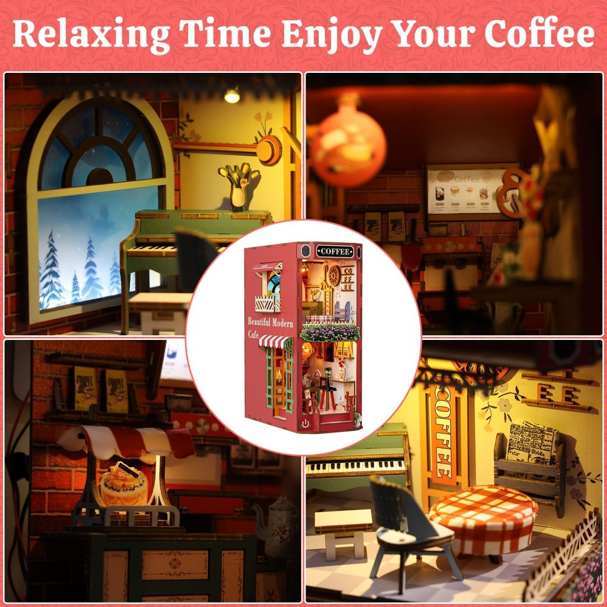 Coffee Shop Book Nook - KAAYEE Puzzle