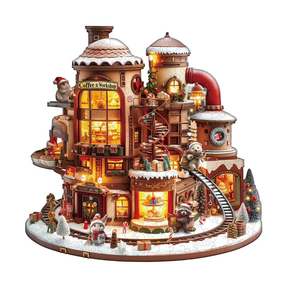 Coffee Workshop Wooden Jigsaw Puzzle - KAAYEE Puzzle