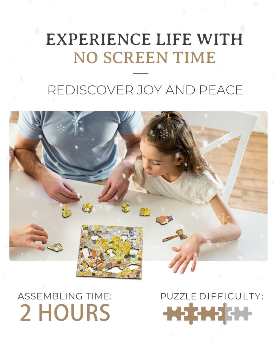 Coin Art Wooden Jigsaw Puzzle - KAAYEE Puzzle