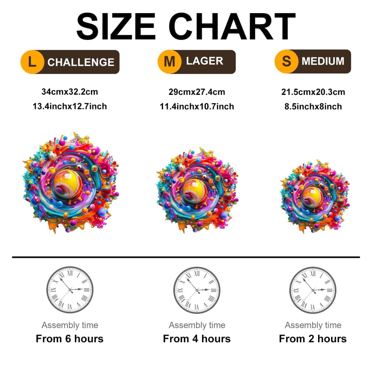 Color Rhapsody Wooden Jigsaw Puzzle - KAAYEE Puzzle