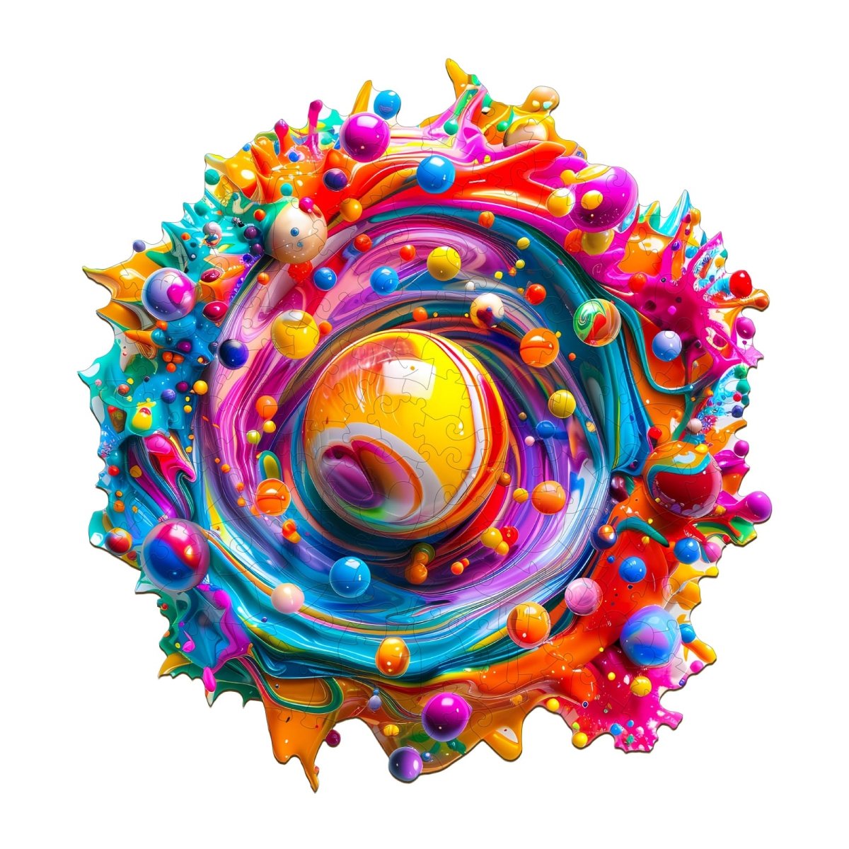 Color Rhapsody Wooden Jigsaw Puzzle - KAAYEE Puzzle