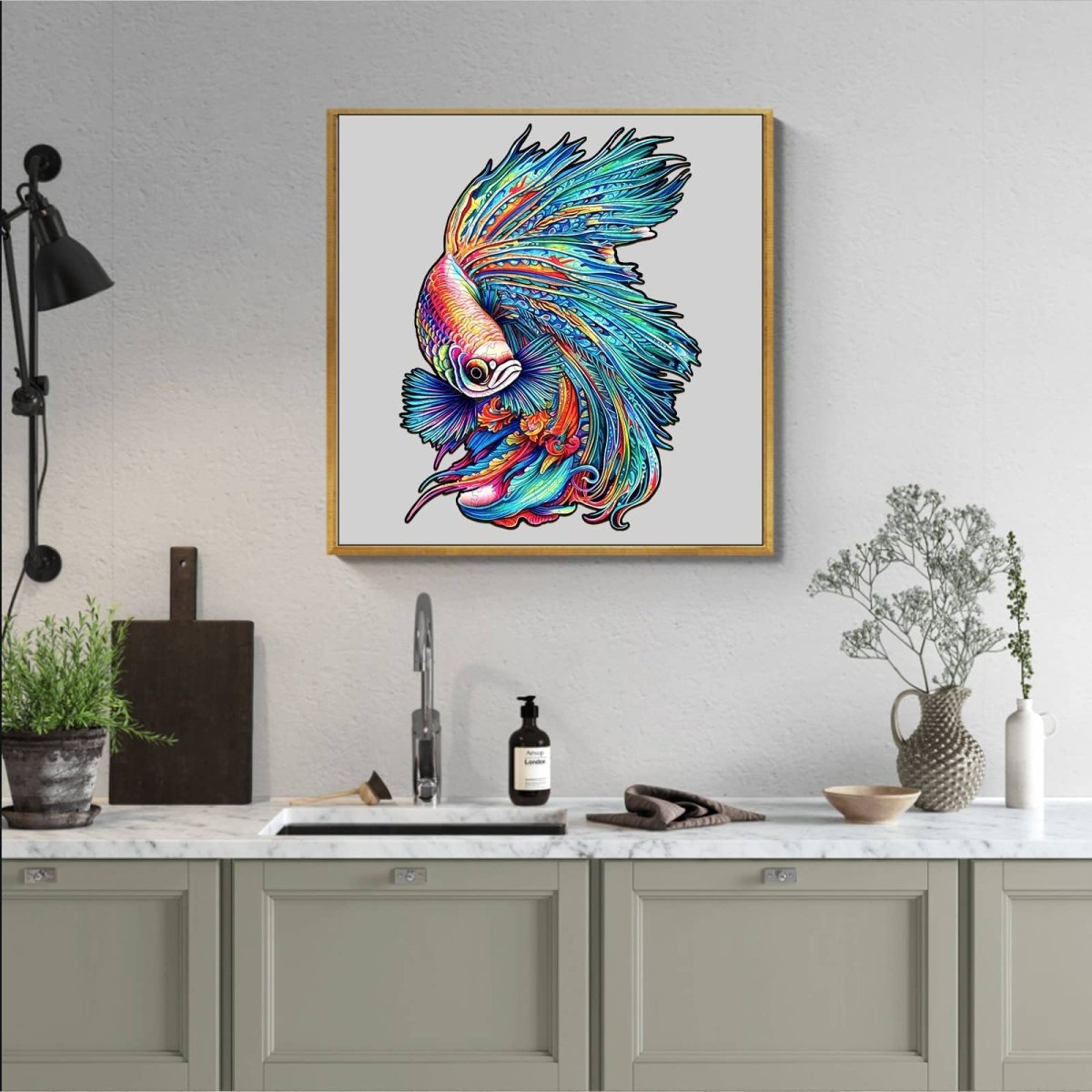 COLORFUL BETTA Wooden Jigsaw Puzzle - KAAYEE Puzzle