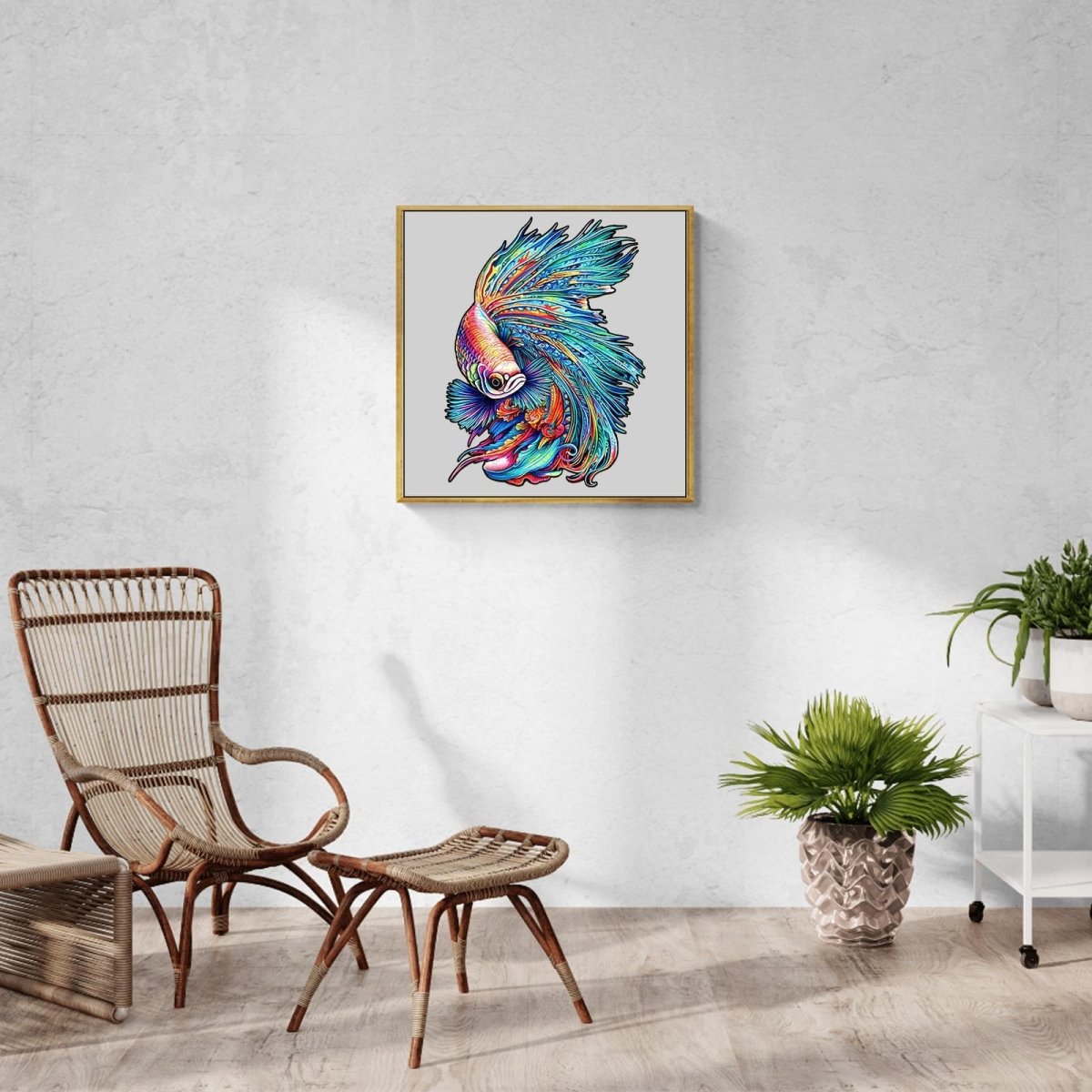 COLORFUL BETTA Wooden Jigsaw Puzzle - KAAYEE Puzzle