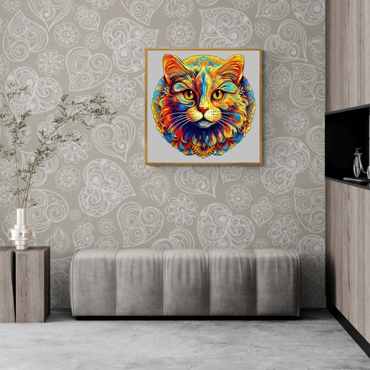 Colorful Cat Wooden Jigsaw Puzzle - KAAYEE Puzzle