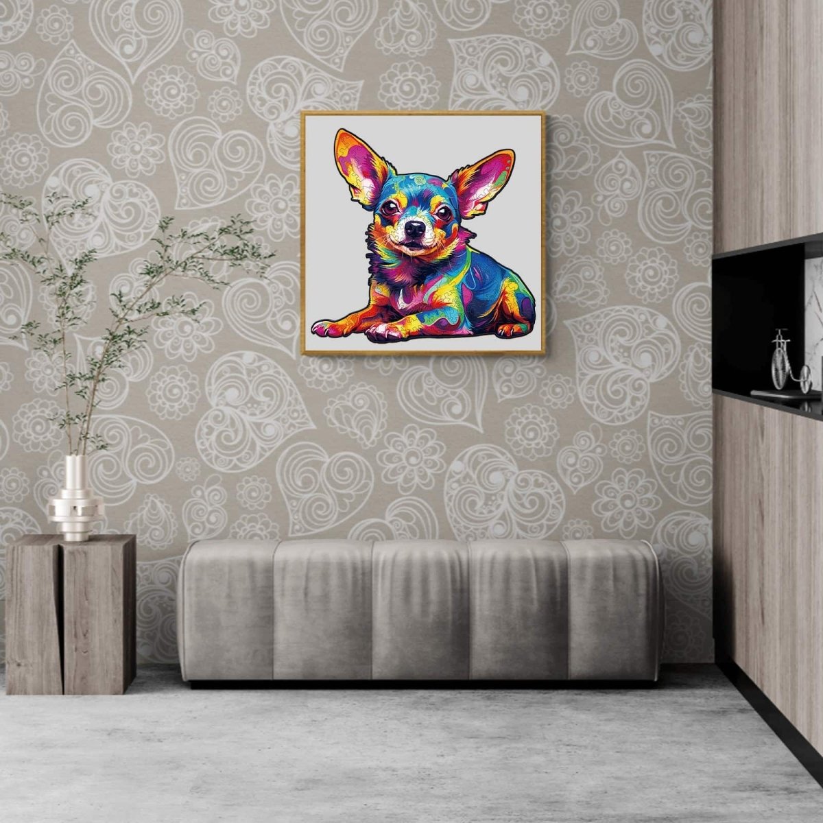 Colorful Chihuahua Wooden Jigsaw Puzzle - KAAYEE Puzzle