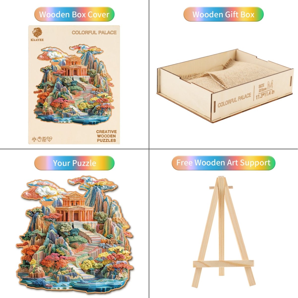Colorful Palace Wooden Jigsaw Puzzle - KAAYEE Puzzle